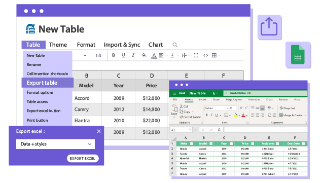 Gravity Forms-tabelgegevens exporteren naar Google Spreadsheets of Excel