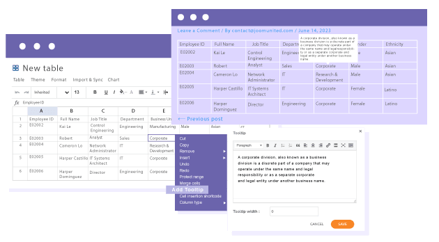 Προσθέστε επεξηγήσεις σε πίνακες Gutenberg