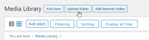 Upload-Ordner-Button