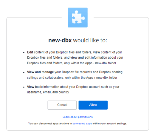 allow-dropbox-app