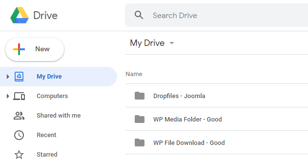 google-drive-โฟลเดอร์