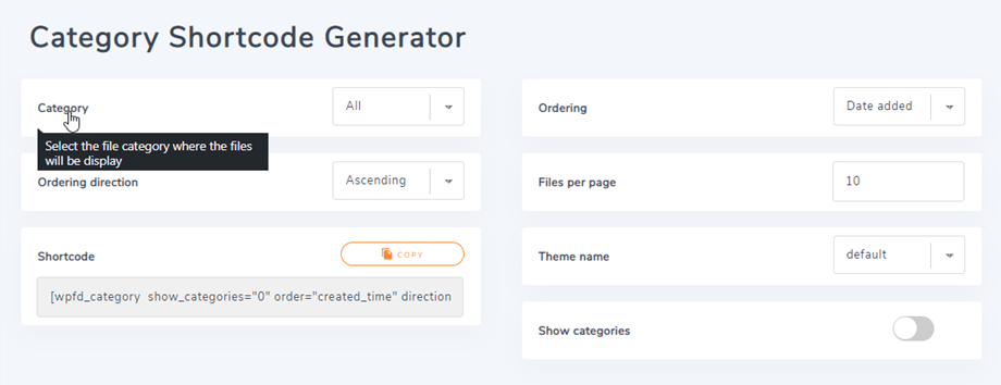 shortcode-generatore