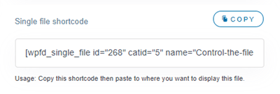 Single-File-Shortcode