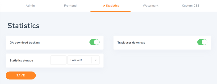 statistic-setting