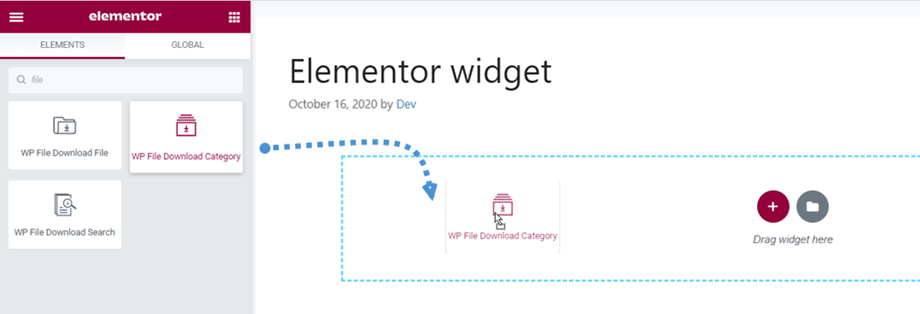 wp-file-download-category-elementor