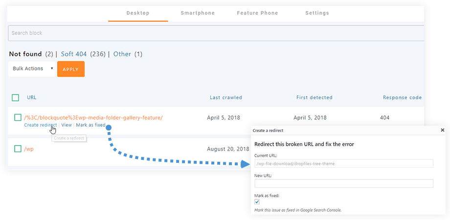 Erori Google Search Console 404 import și remediați