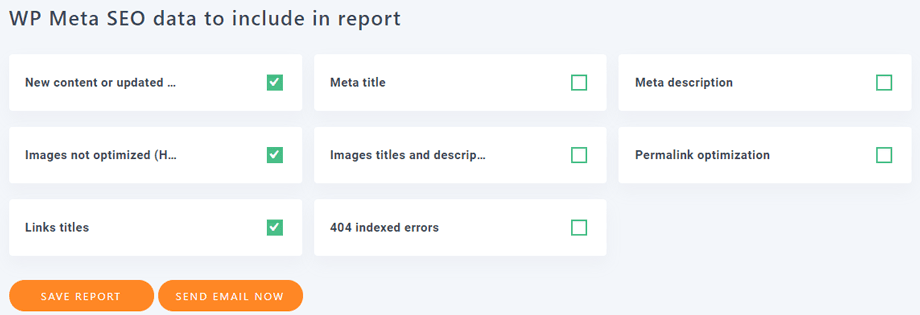 Få WordPress SEO resultatrapport på e-post