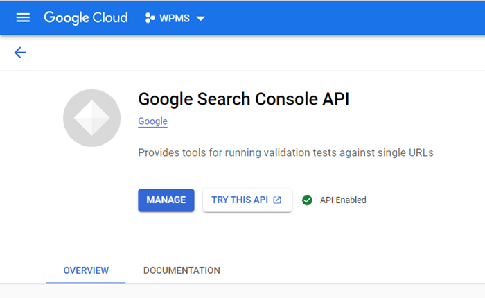 API do Google Search Console