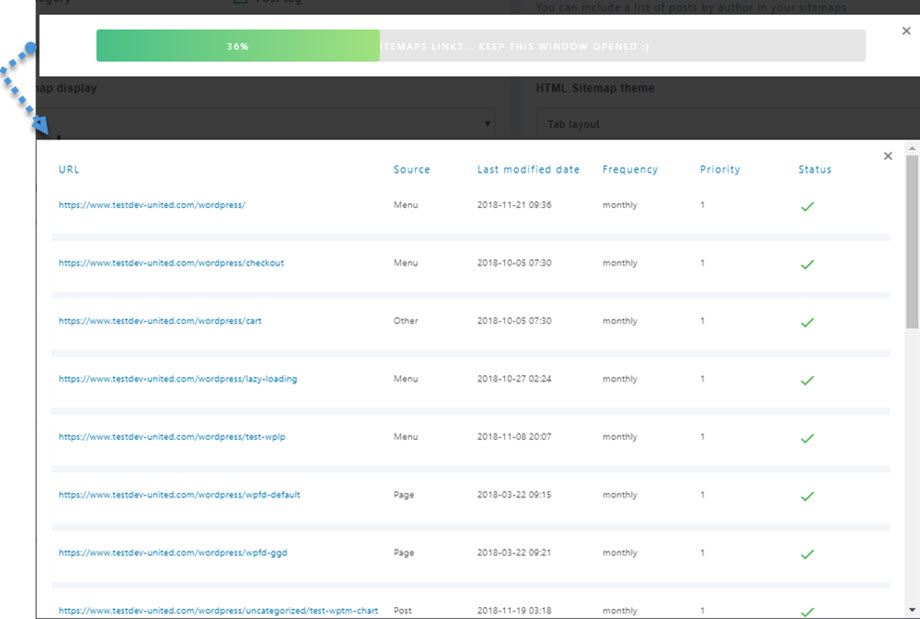 Sitemap-Check-lista