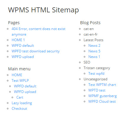 HTML-Sitemap