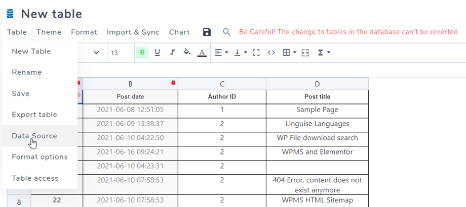 database-table-generated