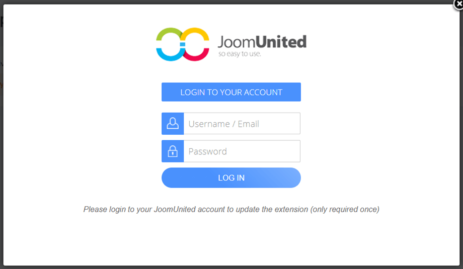 đăng nhập-joomunited