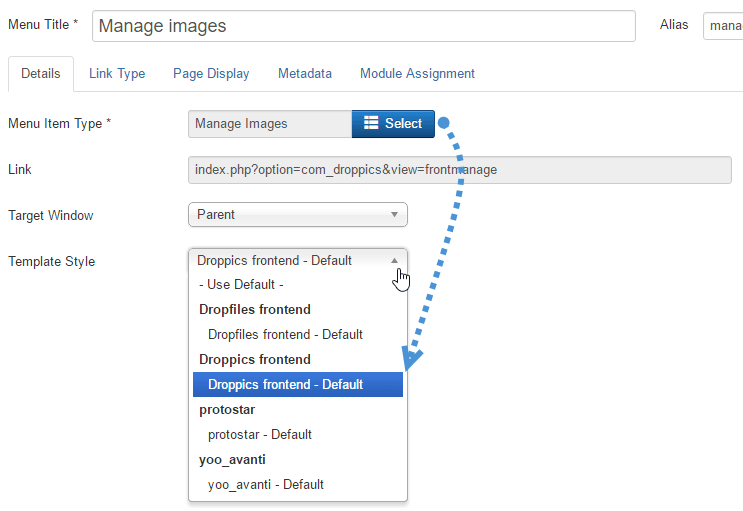 droppics-menu