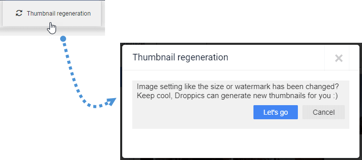 Thumbnail-Regeneration