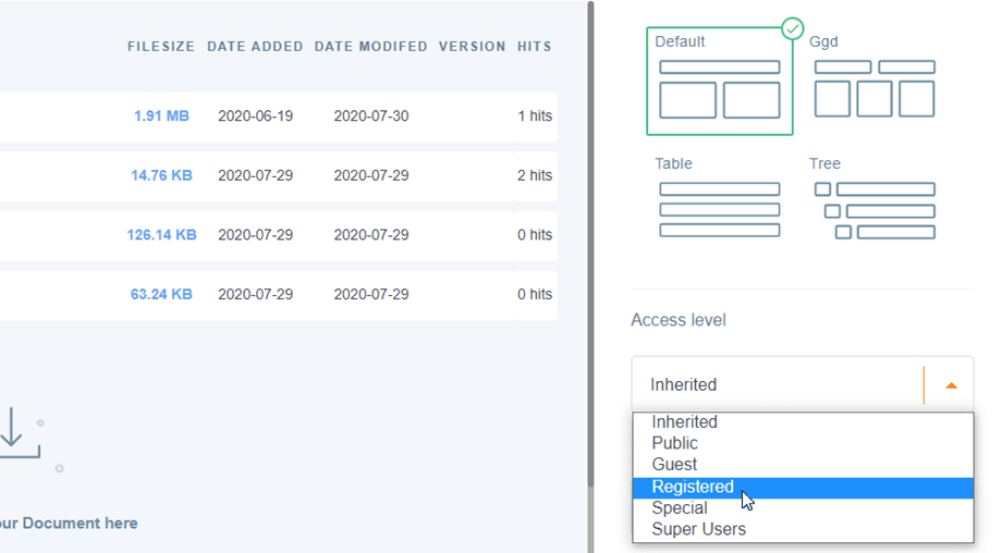 groupe d&#39;utilisateurs de fichiers