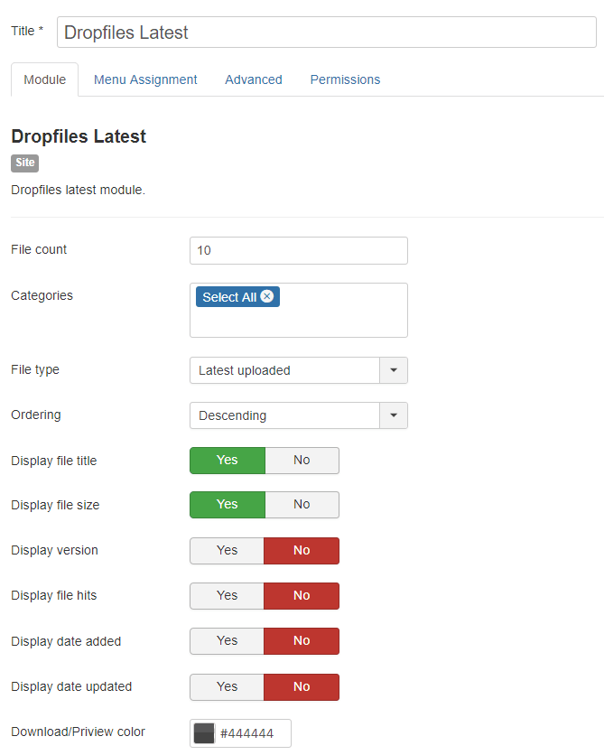 lastest-files-module