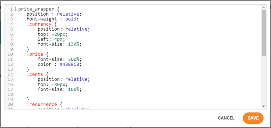 CSS-benutzerdefinierte Tabelle