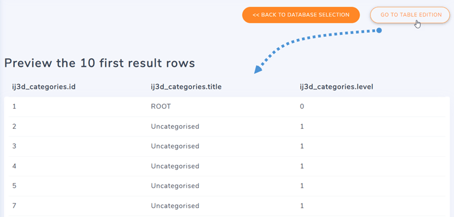 database-tabel-forhåndsvisning