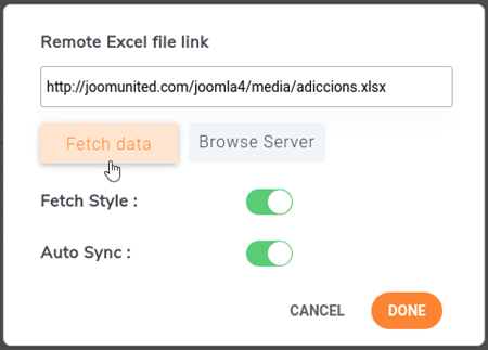 Fetch-Excel-Daten