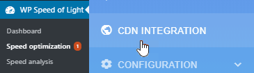 CDN-menü