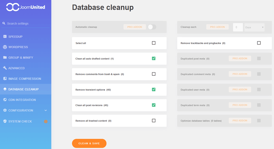 database-oprydning