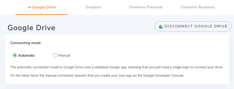 авто-google-drive-connected