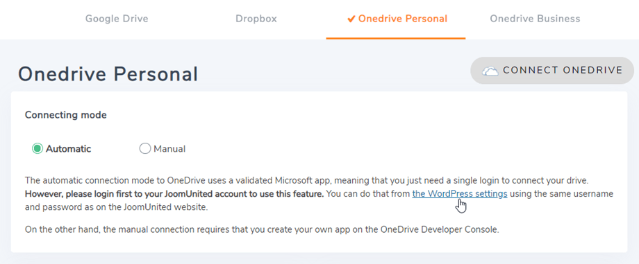 unconnected- onedrive