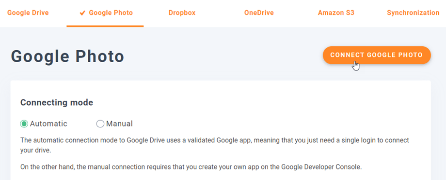 connect-auto-google-photo