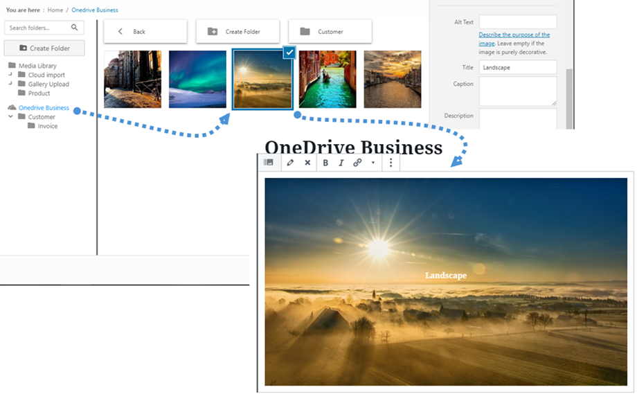 embed- OneDrive -bedrijfsimage