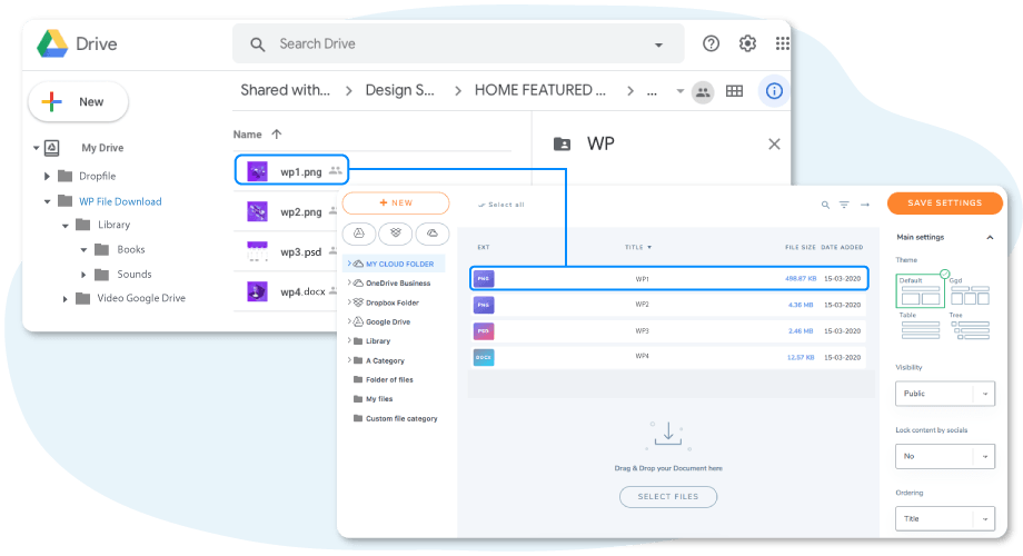 WP File Download : integração do Google Drive