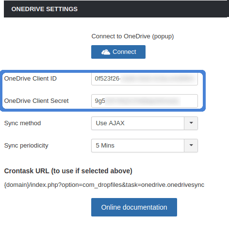 3-OneDrive-Connection-Settings