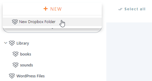 create-dropbox-folder