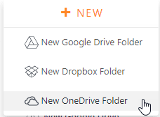 nieuwe OneDrive map