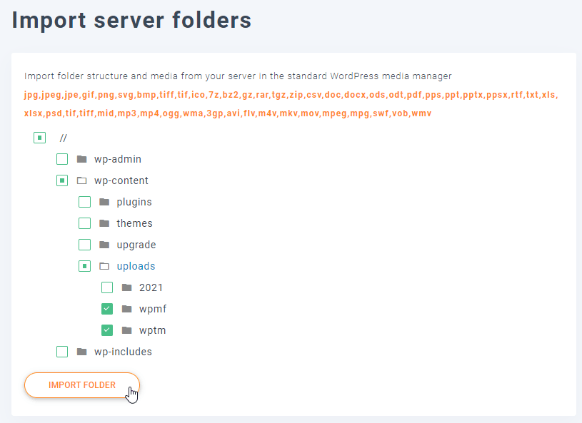 import-folder-selection