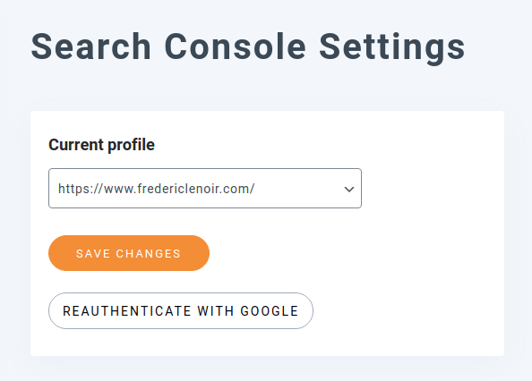 Bing search console