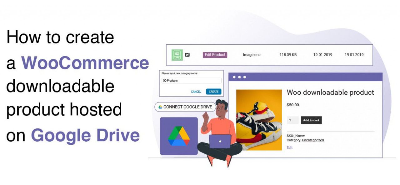 Como criar um produto para download do WooCommerce hospedado no Google Drive