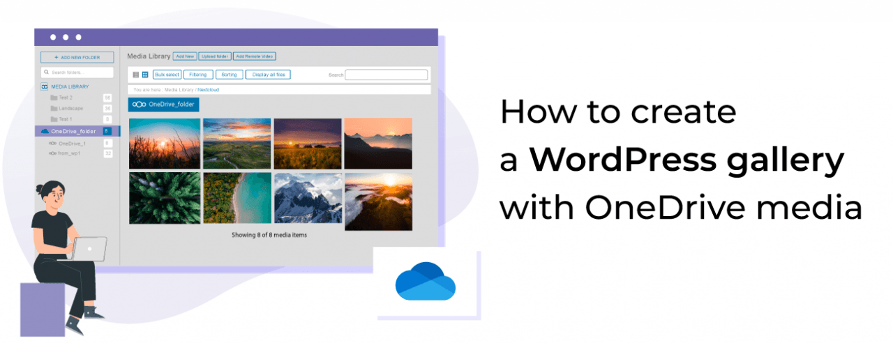 Comment créer-une-galerie-WordPress-avec- OneDrive -media