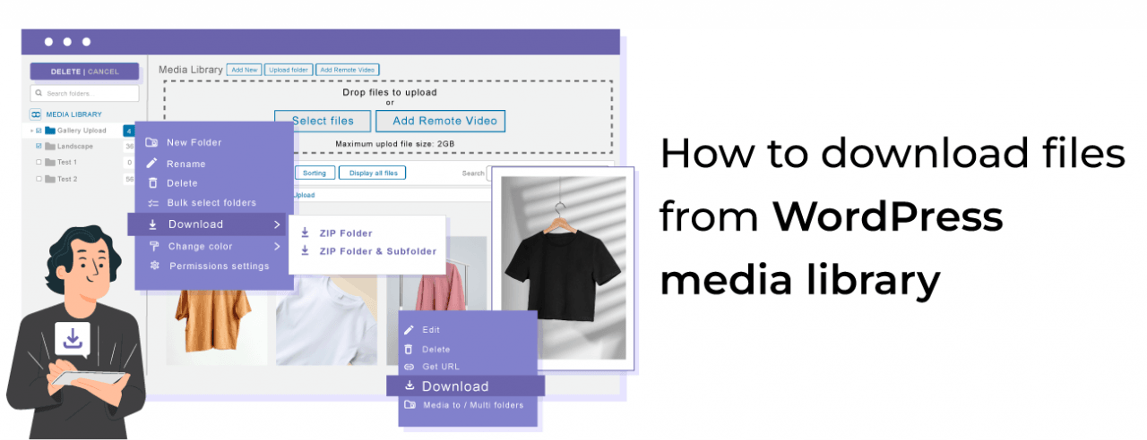 Jak pobrać pliki z biblioteki multimediów WordPress