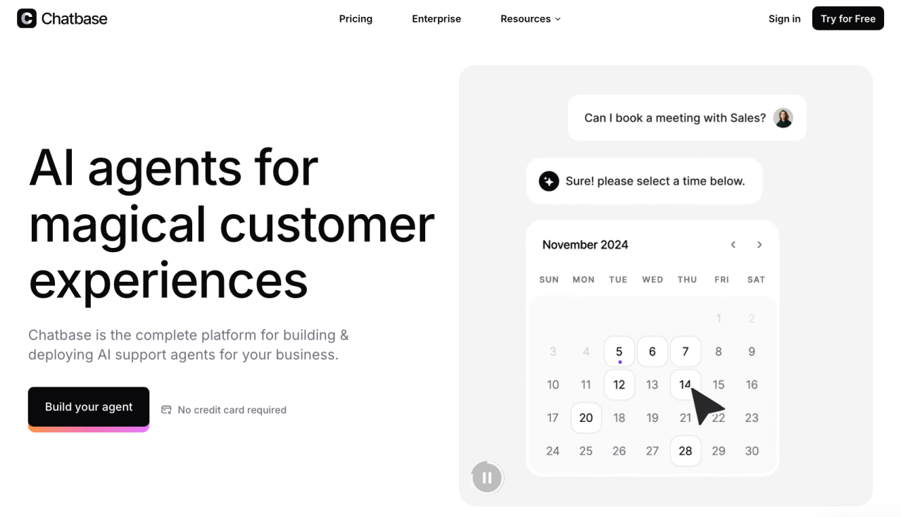 وكيل الذكاء الاصطناعي في Chatbase
