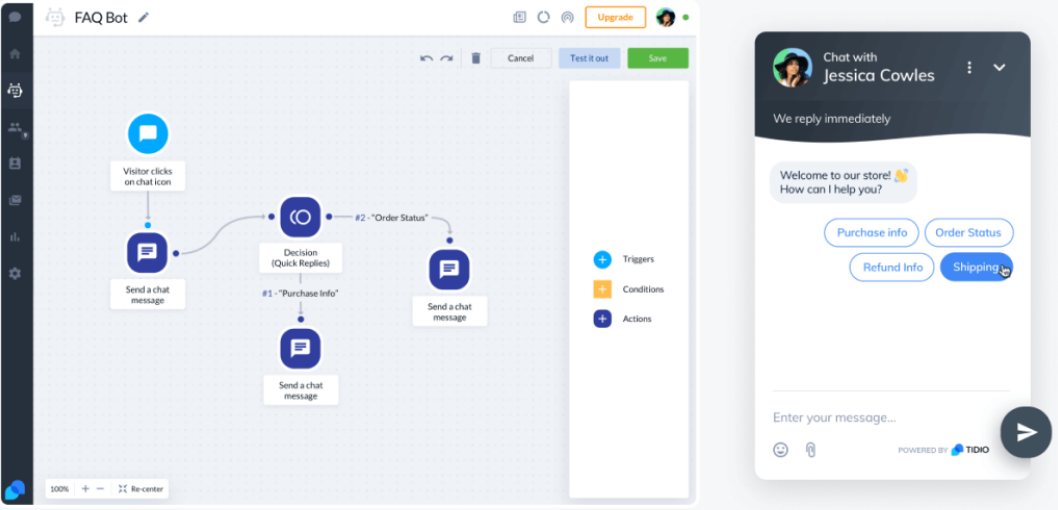 روبوت الدردشة تيديو