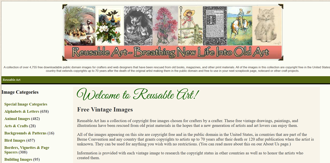 Wiederverwendbare Kunst – 16+ Quellen für kostenlose Public Domain- und CC0-lizenzierte Bilder