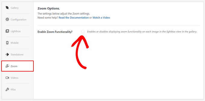 تمكين التكبير - كيفية إضافة تكبير للصور في ووردبريس 