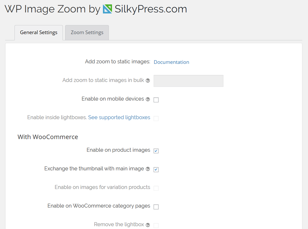الإعدادات العامة - كيفية إضافة تكبير للصور في ووردبريس 