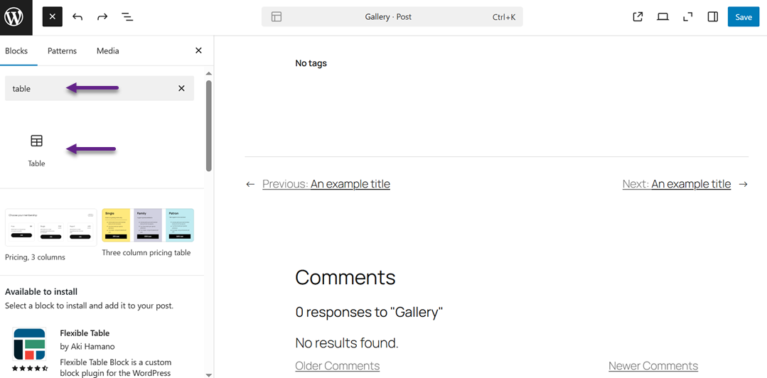 كيفية إضافة الجداول إلى منشورات وصفحات WordPress (لا يتطلب HTML)