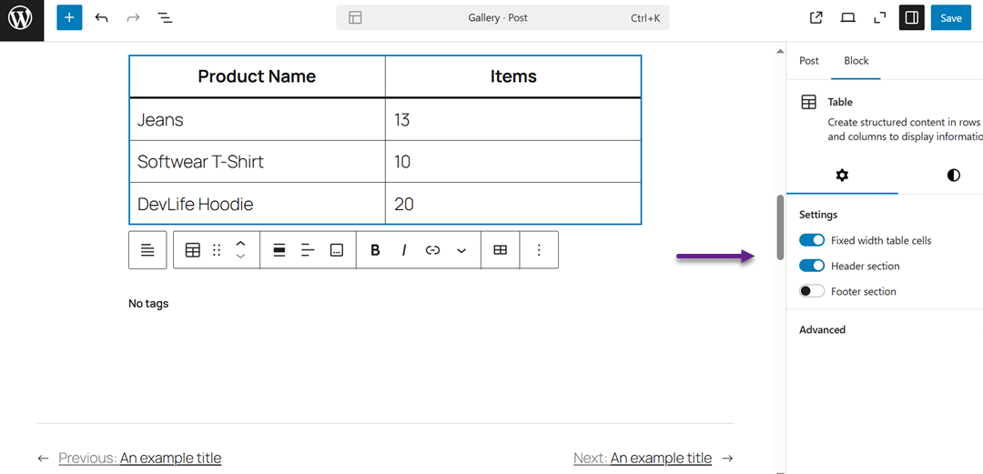 كيفية إضافة الجداول إلى منشورات وصفحات WordPress (لا يتطلب HTML)