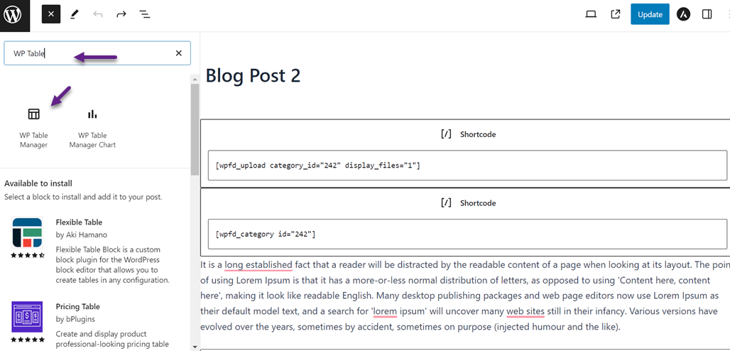 كيفية إضافة الجداول إلى منشورات وصفحات WordPress (لا يتطلب HTML)