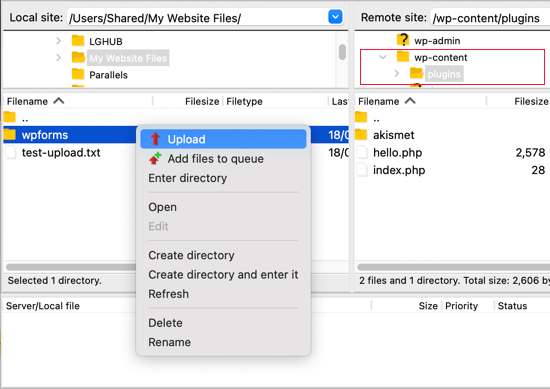 Μεταφόρτωση - Πώς να χρησιμοποιήσετε το FTP για να ανεβάσετε αρχεία στο WordPress για αρχάριους
