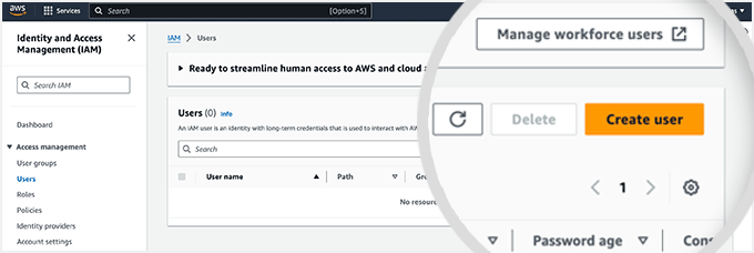 उपयोगकर्ता बनाएँ - वर्डप्रेस गूगल क्लाउड स्टोरेज - अपना मीडिया कैसे ऑफलोड करें