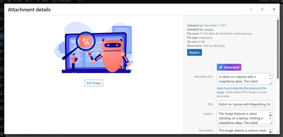 Automatische Bildgenerierung – So generieren Sie automatisch Bild-Alt-Texte und Titel mit den KI-Tools von WP Media Folder