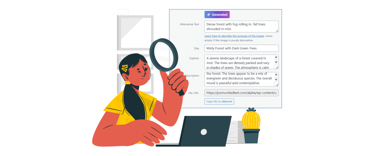 Revisar los resultados de optimización: Cómo optimizar masivamente los metadatos de imágenes existentes con WP Media Folder AI
